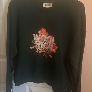 Womens Woorich Embroidered Green Crewneck Sweatshirt Lrg Nwot